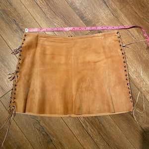Arden B 100% Leather Mini Skirt